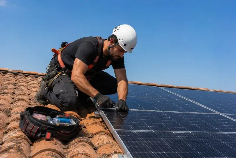 Maintenance et monitoring de panneaux solaires à Langonnet